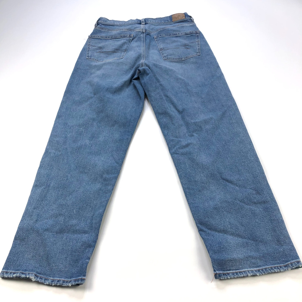 American Eagle Highest Rise Baggie Straight 8 SHORT (Fits 31W 29L) Jeans